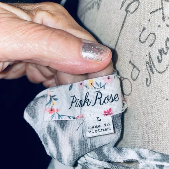 PINK ROSE Leopard and Black Lace Trim Cami Tank Top, NWOT - Picture 6 of 6